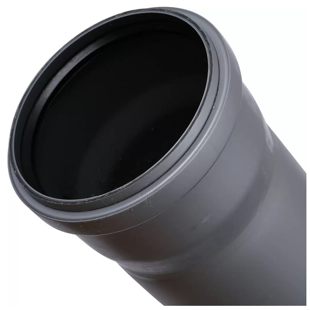 Труба канализационная Sinikon 500093, диаметр 110 мм, длина 2000 мм, серая