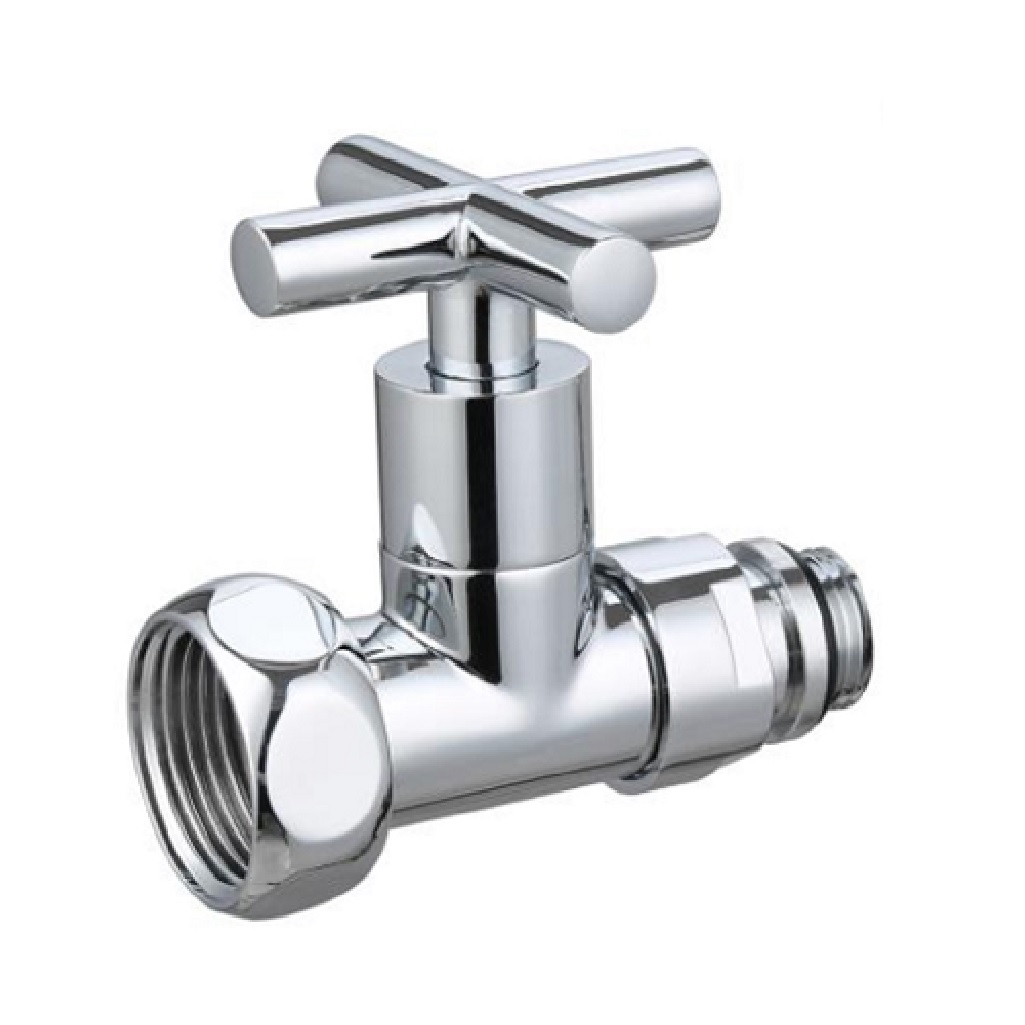 Кран для полотенцесушителя Gappo НР-ВР, 1/2х1 прямой, хром G472.0406