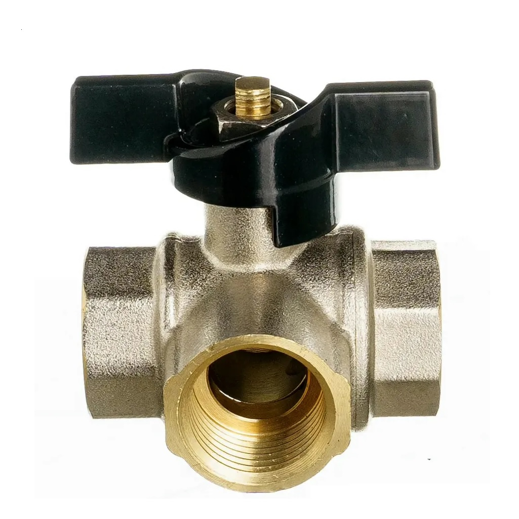 Кран шаровой Frap F217.05 трехходовой, 3/4