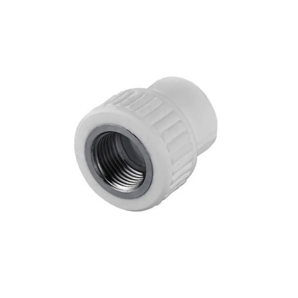 Муфта полипропиленовая, Frap F111.2505, PPR, S25х3/4, ВР, комбинированная, белая