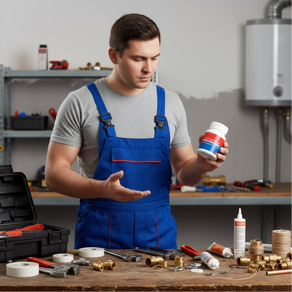 Паста уплотнительная Masterpak для резьбовых соединений, белый, 70 гр.