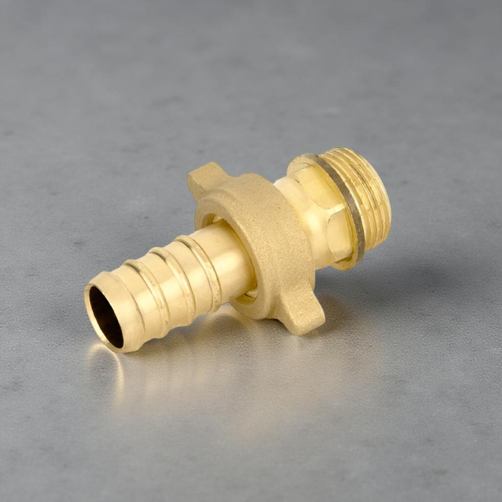 Штуцер для шланга резьбовой Bugatti 35, быстроразъемный, переходной, латунь