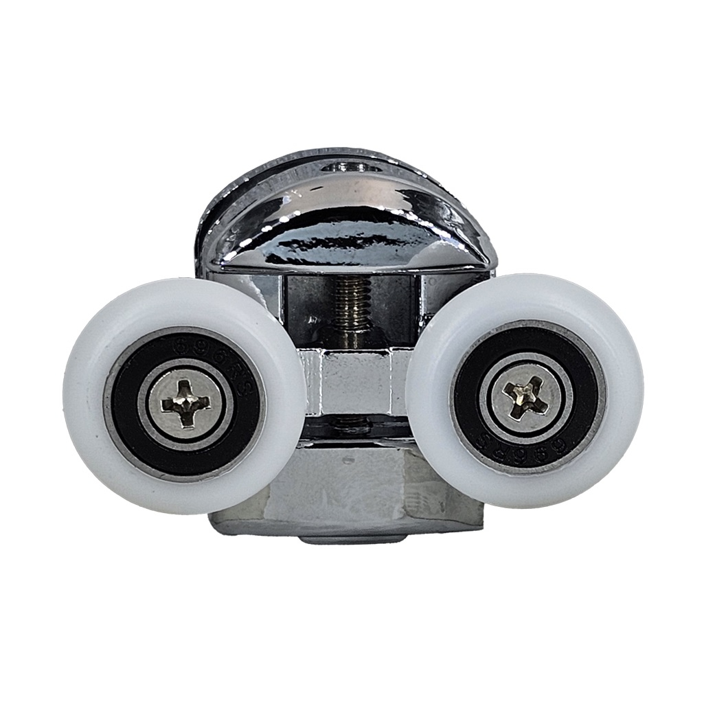 Ролики для душевой кабины 2-23МК2, диаметр 23 мм, 4 двойных верхних, 4 двойных нижних, хром