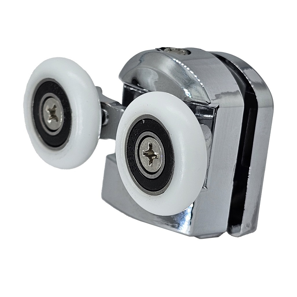 Ролики для душевой кабины 2-25МК2, диаметр 25 мм, 4 двойных верхних, 4 двойных нижних, хром