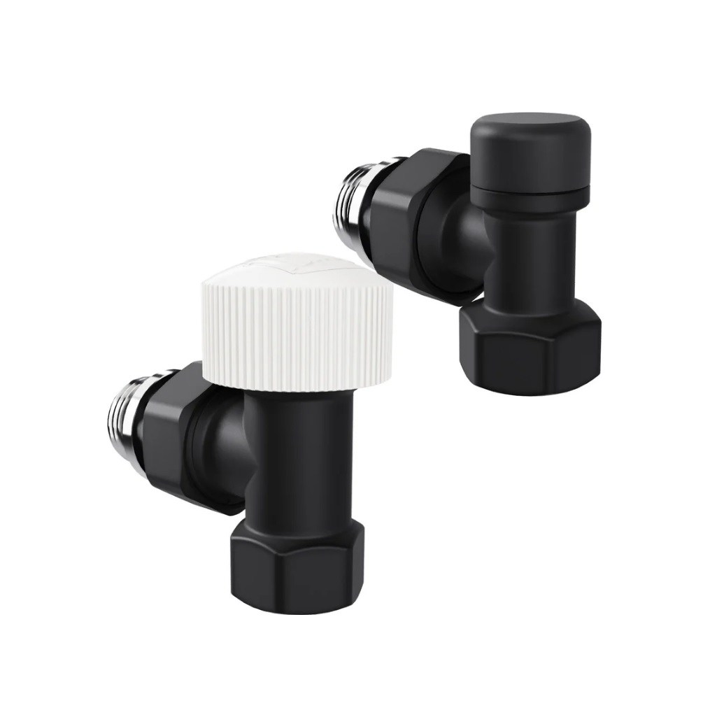 Набор термостатический угловой Royal Thermo Design RATVDU11212BL, 1/2 дюйма, М30х1.5, черный