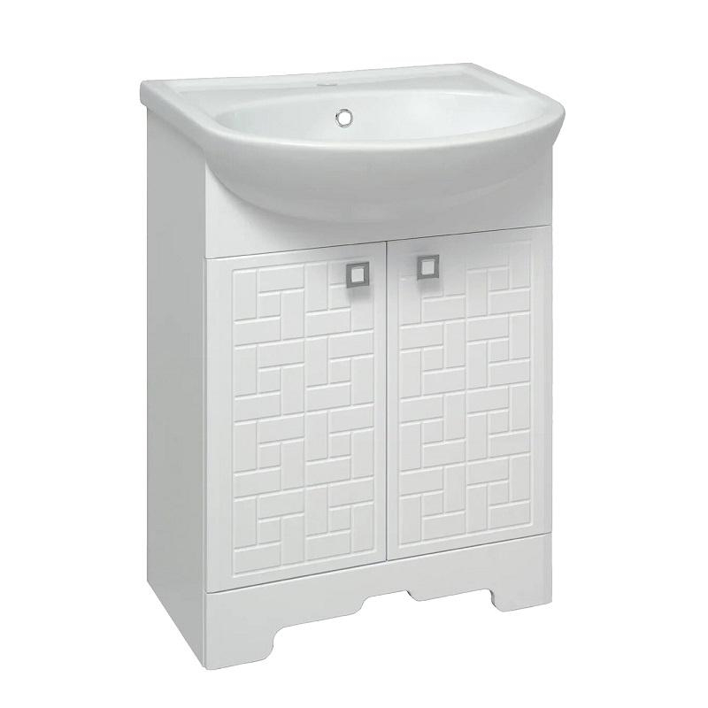 Тумба Runo Авила 60 + раковина Уют 60