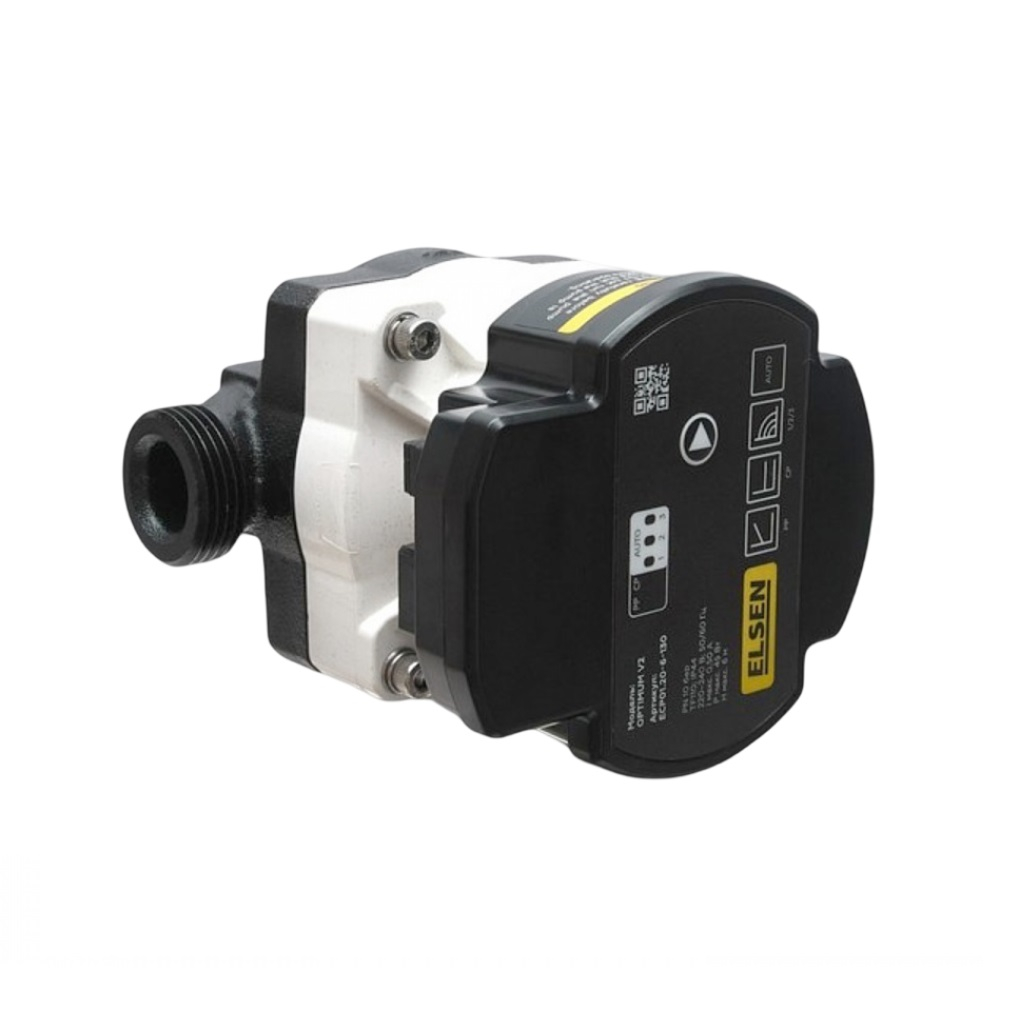 Насос циркуляционный Elsen OPTIMUM-V2 ECP01.25-8-180, с мокрым ротором, для систем отопления, 65 Вт, напор 8 м, 60 л/мин