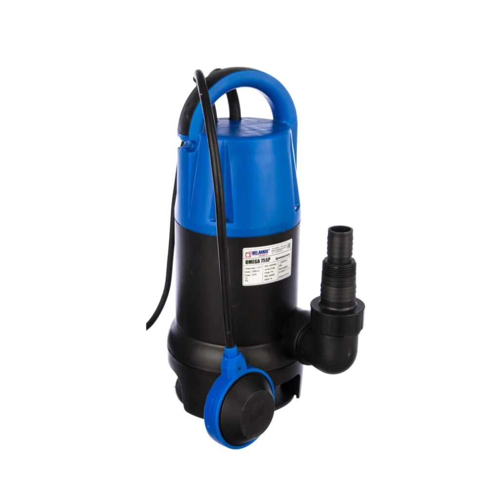 Насос дренажный Belamos Omega 75 SP, BLM75SP профессиональный, для грязной воды, 750 Вт, напор 9 м, 217 л/мин