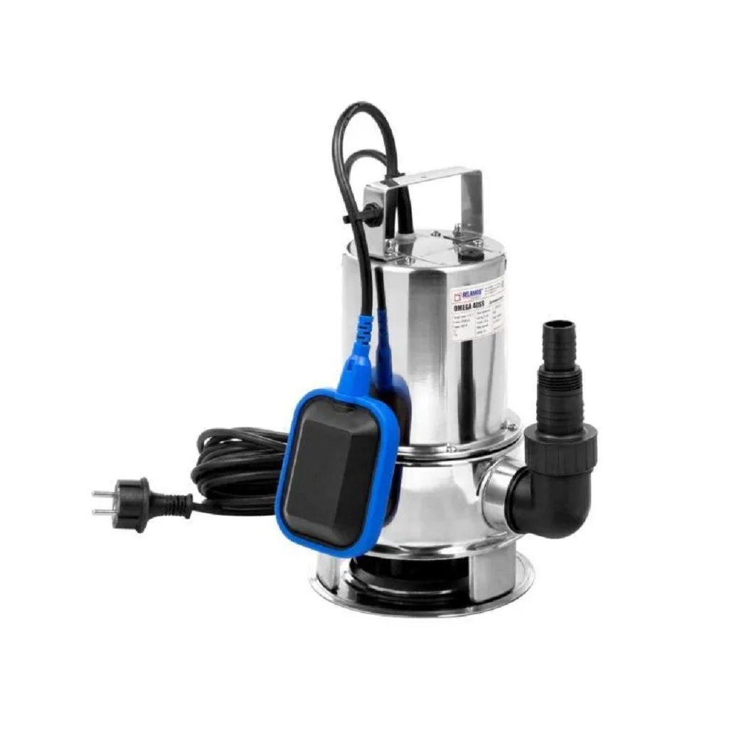Насос дренажный Belamos Omega 40 SS, BLM40SS профессиональный, для грязной воды, 400 Вт, напор 6.5 м, 141.7 л/мин