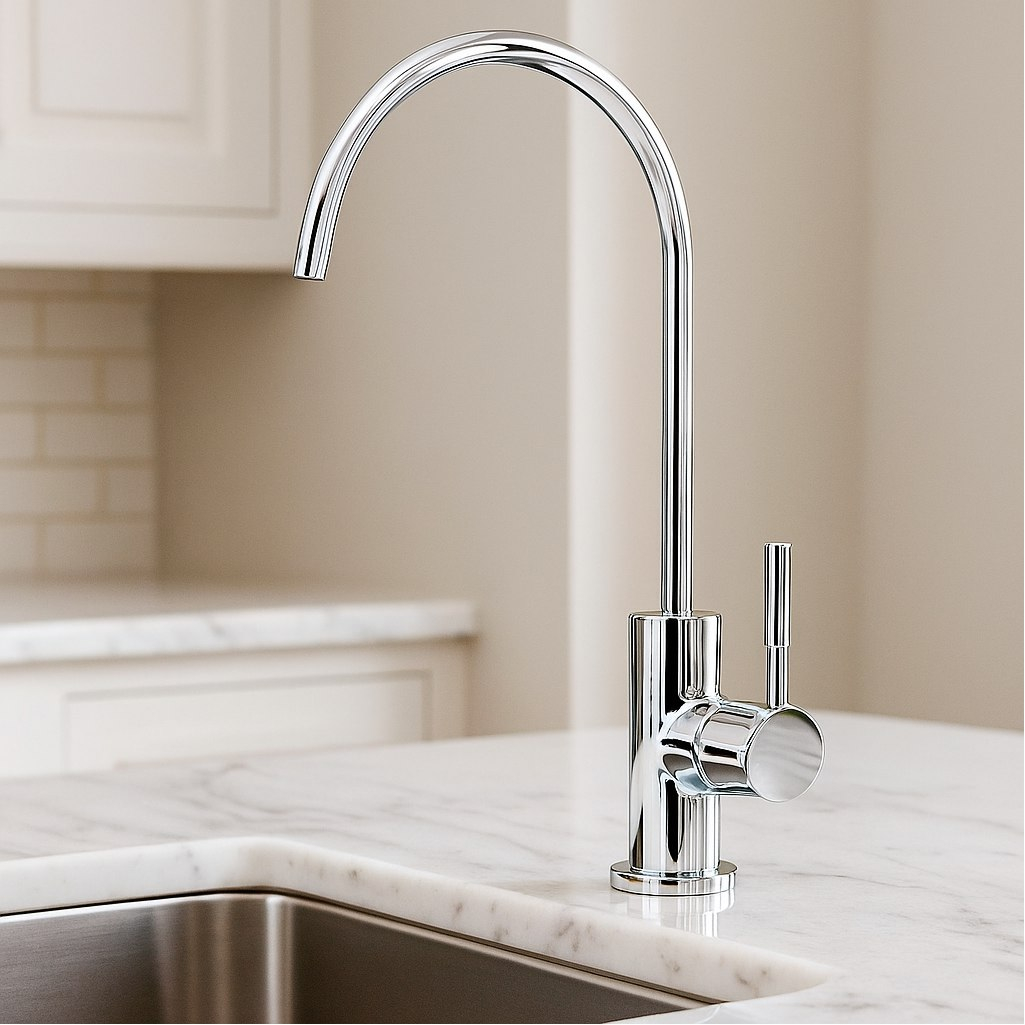 Кран для фильтра AV Engineering SUS 304, D35 AVKPD-B127, поворотный излив, хром