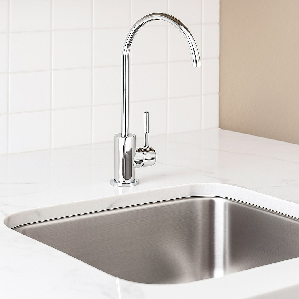 Кран для фильтра AV Engineering SUS 304, D35 AVKPD-B127, поворотный излив, хром