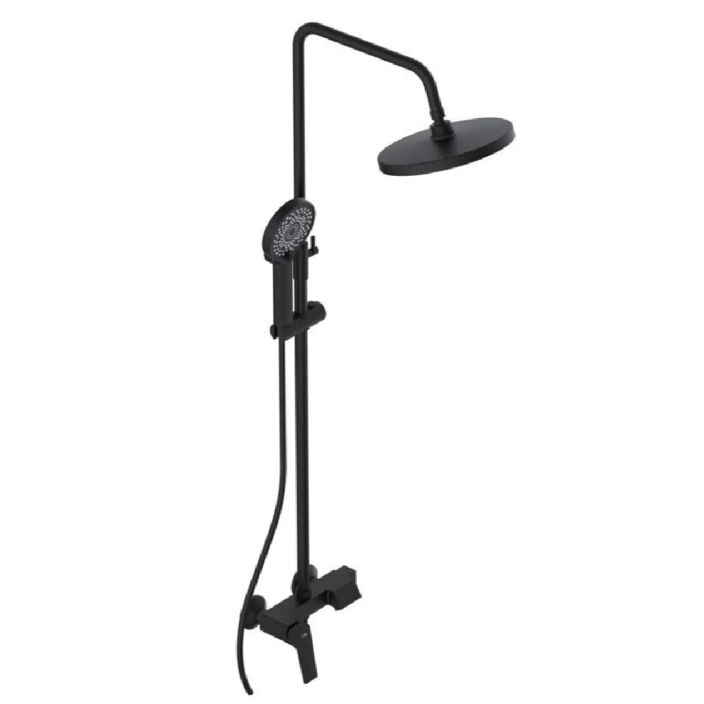 Душевая система AV Engineering AVWIN16-A165-135 D35, цвет черный, тропический душ