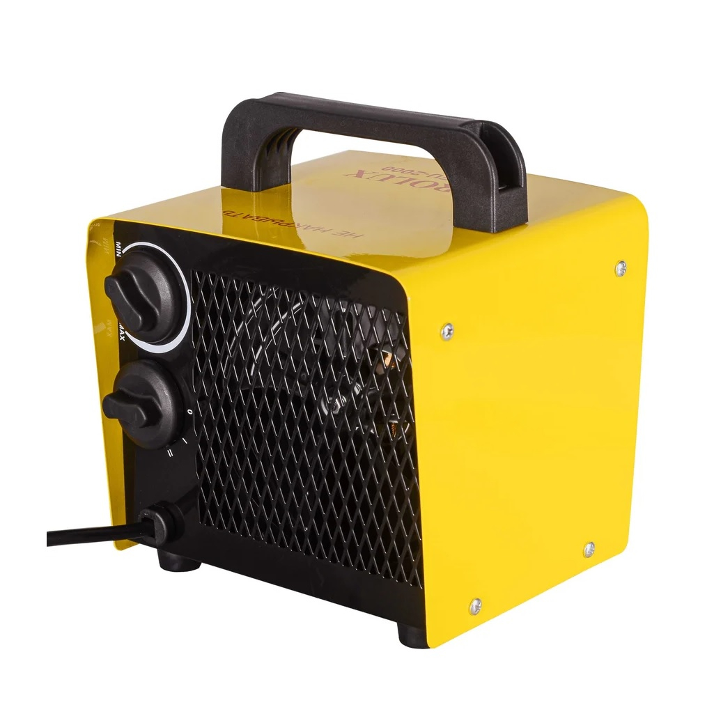 Тепловая электрическая пушка Eurolux ТЭПК-EU-2000, керамический нагревательный элемент, квадратная