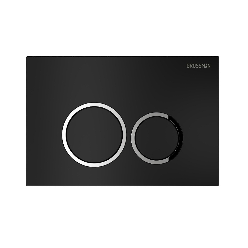 Клавиша смыва Grossman Galaxy 700.K31.01.210.210 для инсталяции, черная матовая