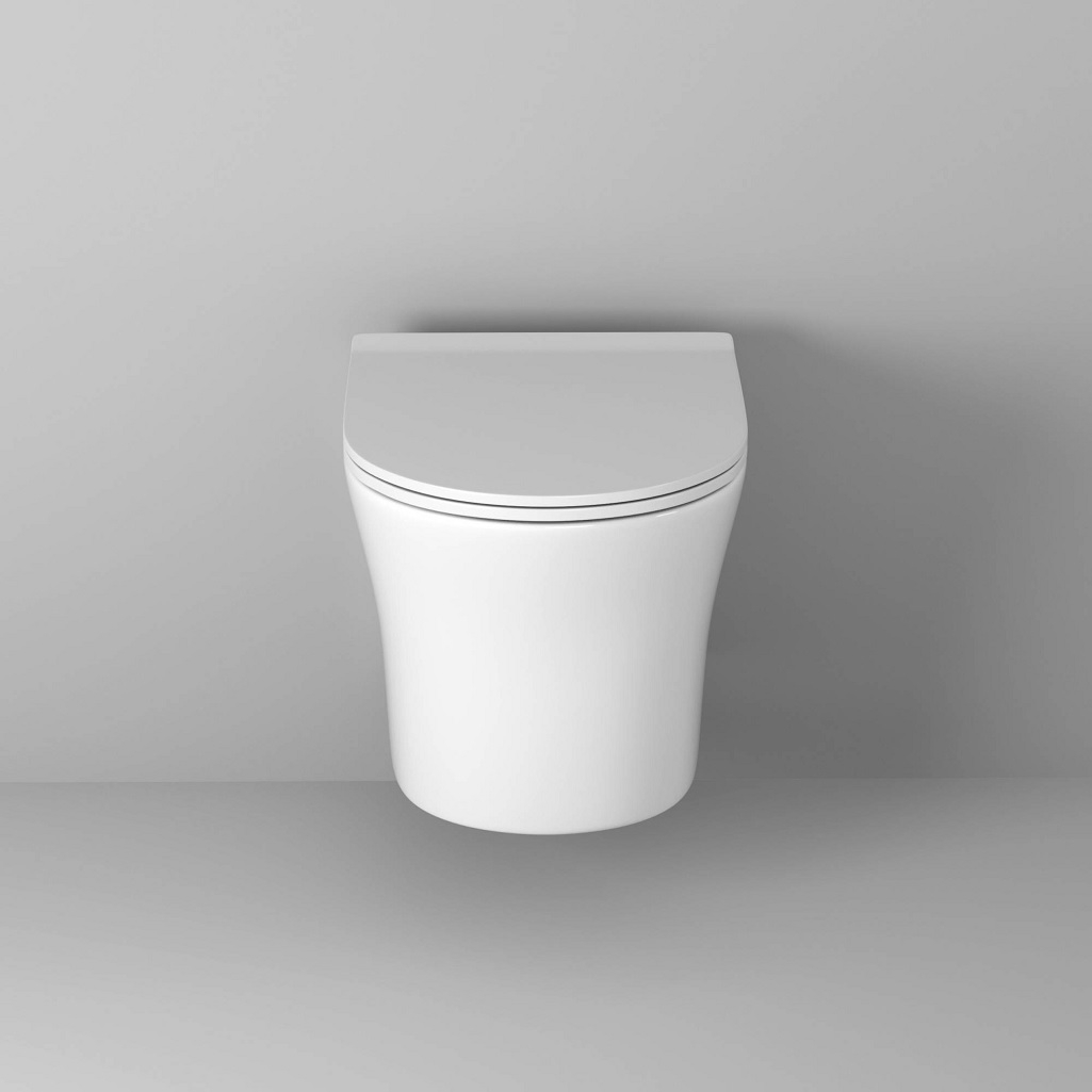 Унитаз подвесной Grossman Style GR-4475S, белый, безободковый, с тонкой крышкой, 355х365х490 мм