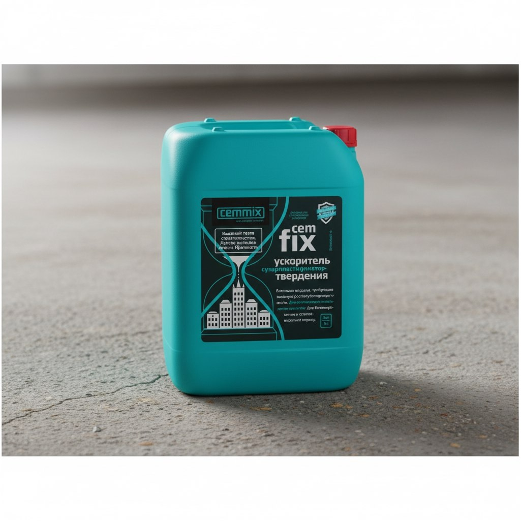 Суперпластификатор Cemmix Cem Fix 206773, ускоритель твердения, 5 л