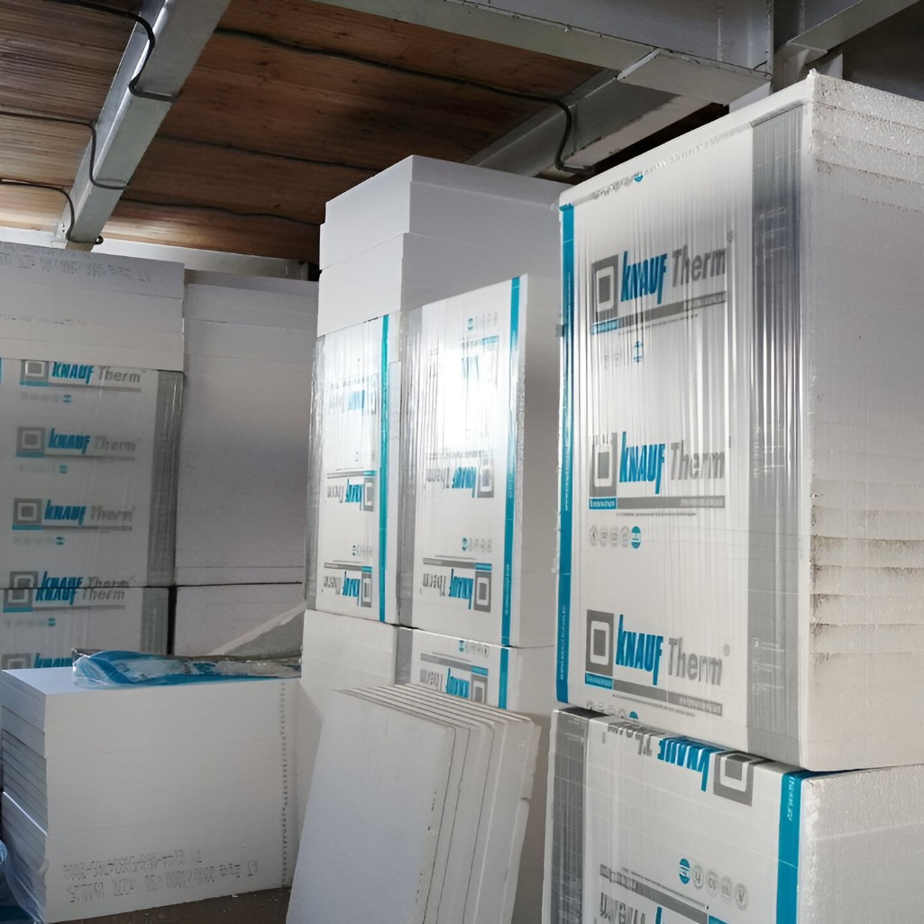 Пенополистирол ППС Knauf, для перегородок, пола, стен, 100х1000х2000 мм, 1 лист