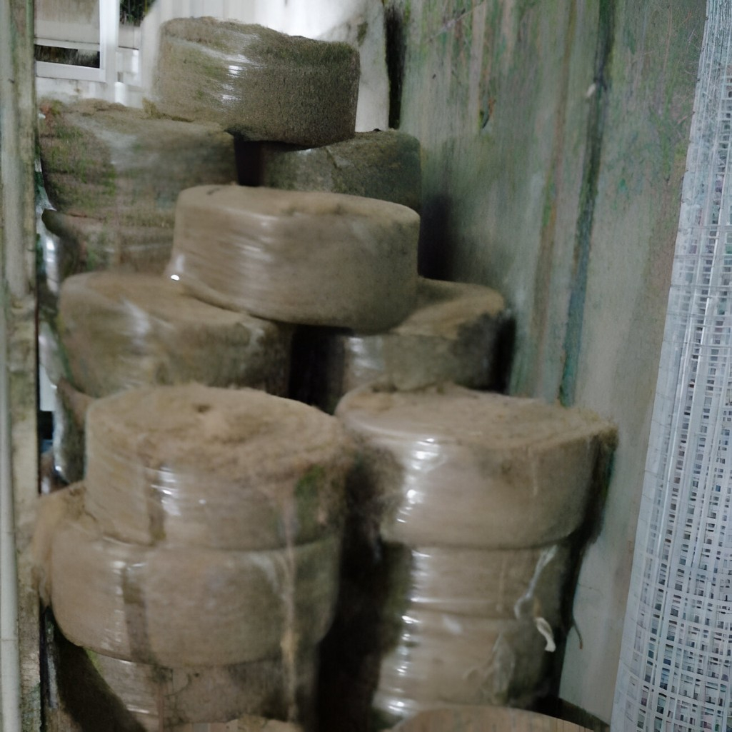 Пакля Евролен строительная, для стен и полов, 0.125х50 м, в рулоне