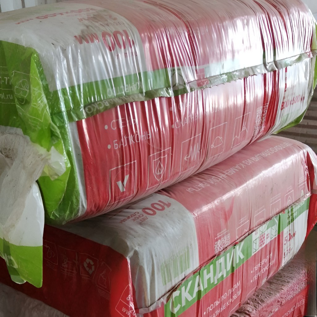 Утеплитель Rockwool Скандик для стен, пола, перекрытий, 50х600х800 мм, 5.76 кв.м, 12 плит