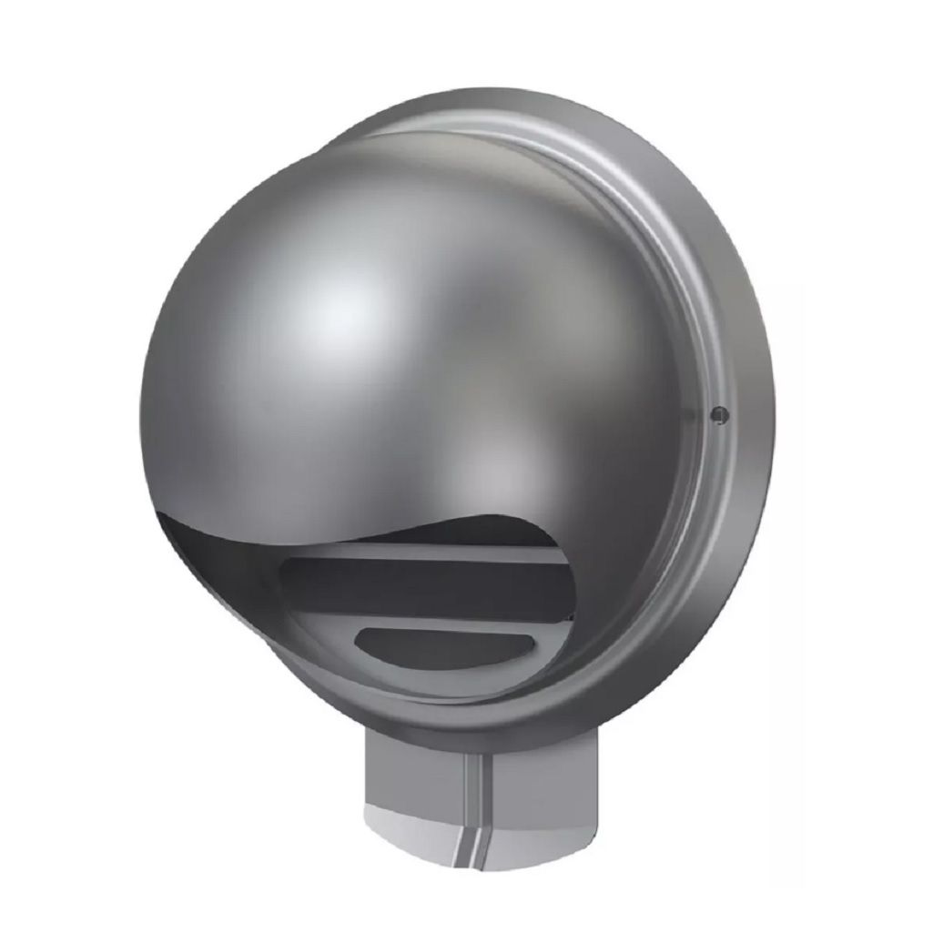 Выход стенной с сеткой Era 10ВМ, наружный d 100 мм, нержавеющая сталь