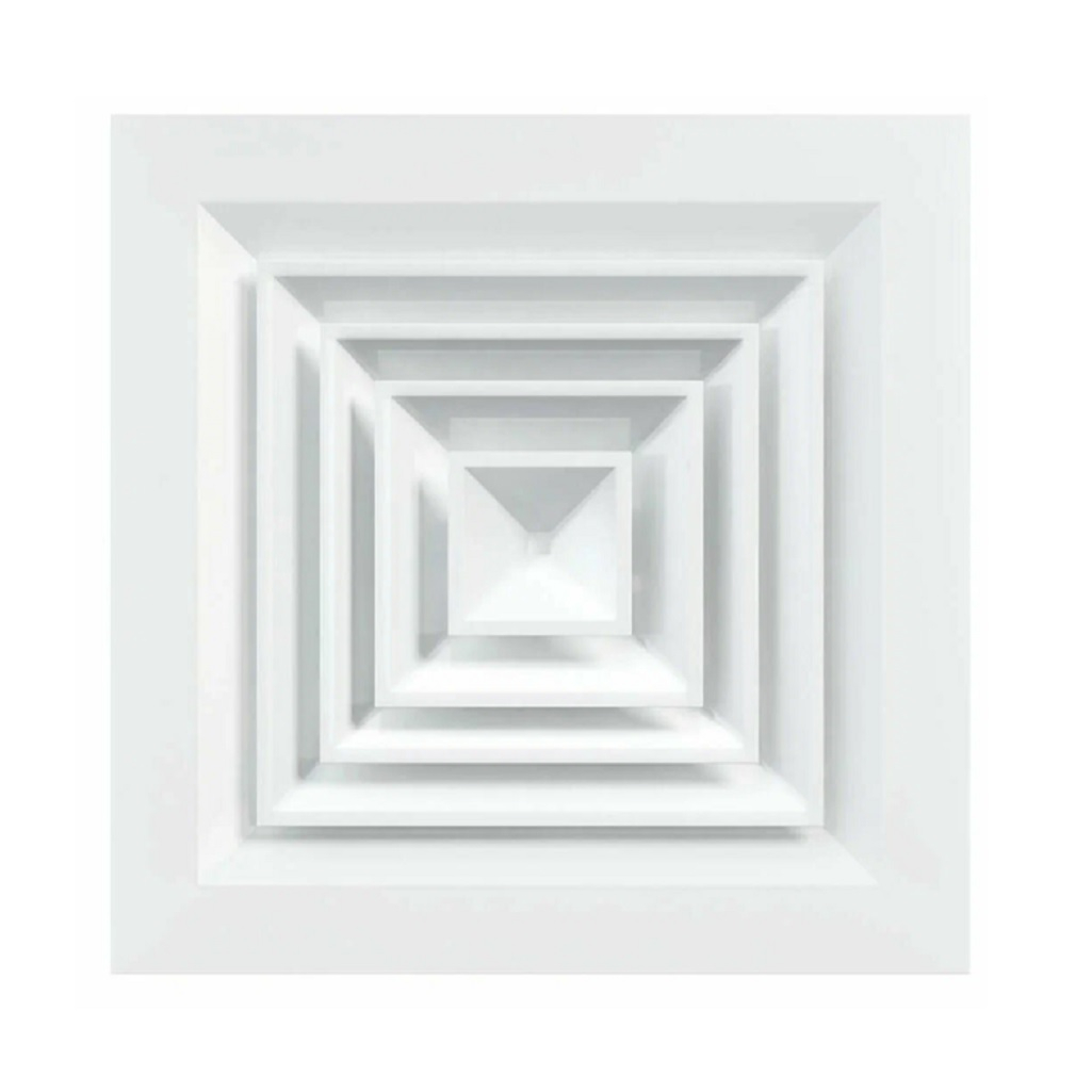 Диффузор Era С4545D4S, c четырехсторонним распределением воздуха, диаметр 295 мм, 445х445 мм, белый