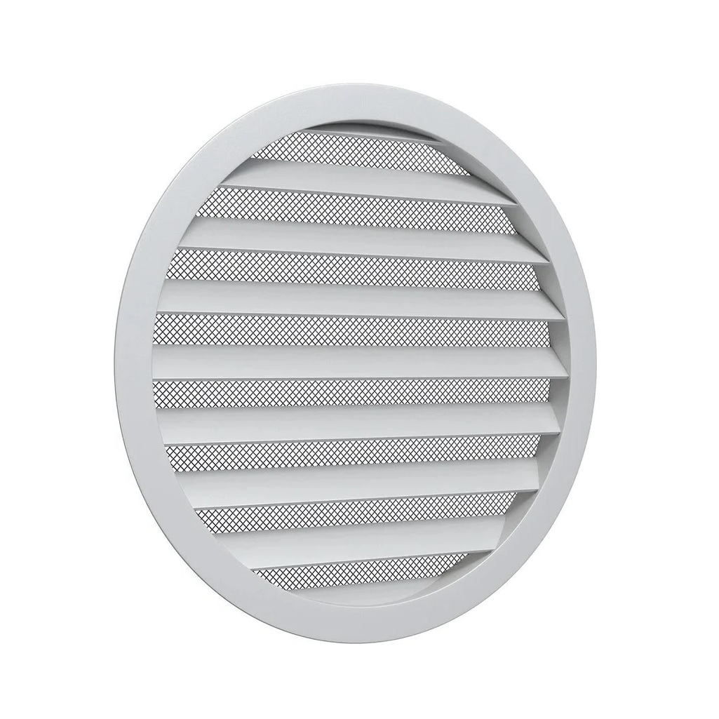 Решетка вентиляционная с сеткой Era 20РКМ, наружная, 200х225 мм, серебряный, пластик