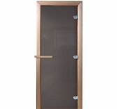 Дверь Doorwood Сумерки Графит 1900х700 мм стекло 8 мм, 3 петли