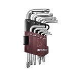 Набор торцевых ключей Torx Thorvik TKS9S, сталь, 9 предметов