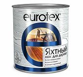 Лак Eurotex яхтный для внутренних и наружных работ глянцевый бесцветный 2 л