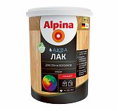 Лак Alpina АКВА акриловый для стен и потолков, глянцевый, 0.9 л