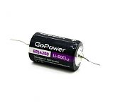 Батарейка GoPower ER14250 PC1 Li-SOCl2 3,6 В с выводами 00-00015330