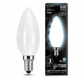 Лампа Gauss LED Свеча Filament OPAL E14 5W 4100K