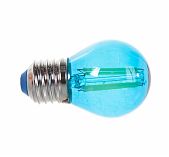 Лампа светодиодная Uniel LED-G45-5W/BLUE/E27 шар, 5 Вт, E27, синий свет
