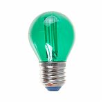 Лампа светодиодная Uniel LED-G45-5W/GREEN/E27 шар, 5 Вт, E27, зеленый свет