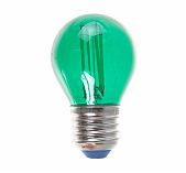 Лампа светодиодная Uniel LED-G45-5W/GREEN/E27 шар, 5 Вт, E27, зеленый свет