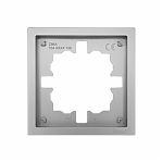 Рамка 1-местная Lezard Zima 704-7400-146 горизонтальная, пластик, серый матовый