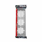 Рамка 3-местная Lezard Zima 704-7400-148 горизонтальная, пластик, серый матовый
