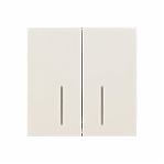 Выключатель двойной с подсветкой Lezard Zima 704-9088-112QC встраиваемый, слоновая кость