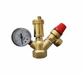 Группа безопасности котла Frap F286.06 ВР компактная 1"х3 бар, латунь