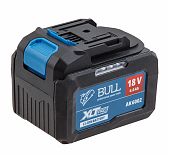 Аккумулятор Bull AK 6002, 18В, 6.0 Ah, Li-Ion, слайдер, индикатор заряда, черный