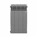 Радиатор Royal Thermo BiLiner 500, Silver Satin - 4 секций, биметалл, настенная установка