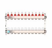 Коллектор Gappo G424.11 регулируемый с зап. клапаном 11-вых. x1"x3/4"