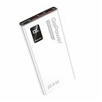 Внешний аккумулятор GoPower PB03-10 10000 mAh, 3.0 A, 22.5 W, 2USB/Type-C, белый