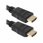 Кабель Defender HDMI-07 HDMI - HDMI, 2 м, ver 1.4, силикон, черный