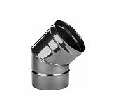 Отвод (колено) дымохода Ferrum d150 мм, угол 135 гр., сталь 0.8 мм