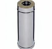 Труба для дымохода Ferrum К d 130х200 мм, сталь 0.8 мм, сэндвич-конструкция, длина 0.5 м