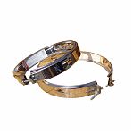Хомут для дымоходов Ferrum d 210 мм, под растяжки, обжимной, нержавеющая сталь 0.5 мм