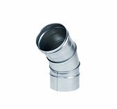 Отвод (колено) дымохода d 135 мм, угол 135 гр., нержавеющая сталь 0.5 мм