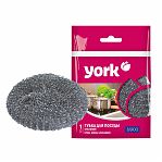 Губка для посуды York Макси металлическая, сетчатая из нержавеющей стали 255912