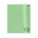 Тетрадь BG UniTone, Green, пластиковая, прозрачная обложка, клетка, 18 л
